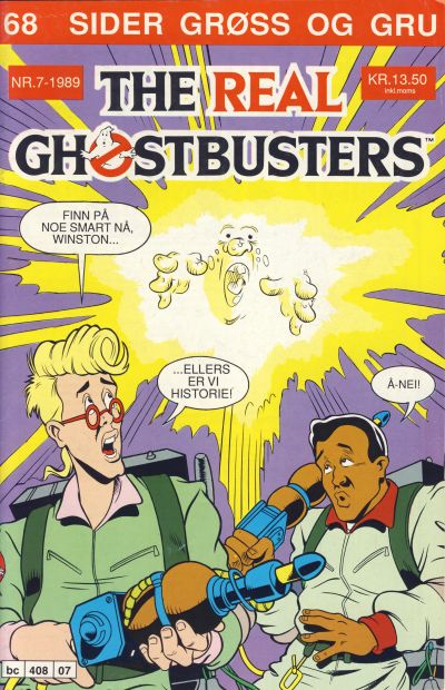 Cover for The Real Ghostbusters (Atlantic Forlag, 1988 series) #7/1989