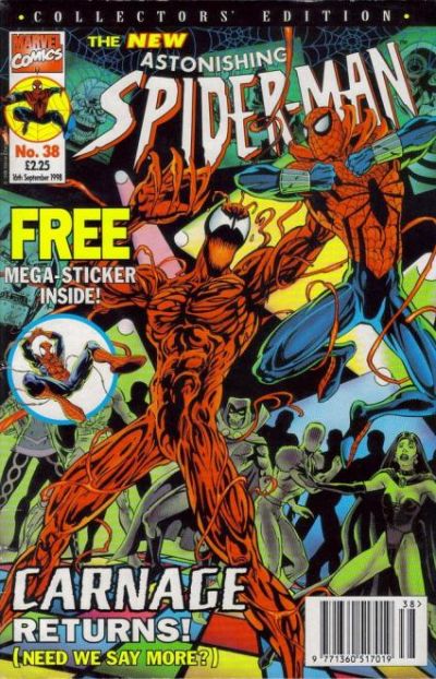 Cover for Astonishing Spider-Man (Panini UK, 1995 series) #38