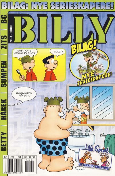 Cover for Billy (Hjemmet / Egmont, 1998 series) #4/2009