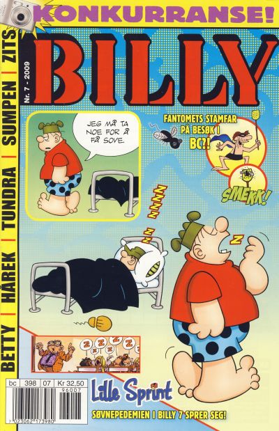 Cover for Billy (Hjemmet / Egmont, 1998 series) #7/2009