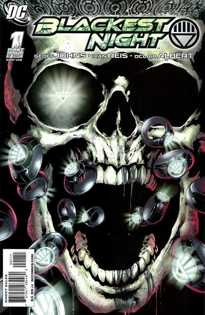 Cover for Blackest Night (DC, 2009 series) #1 [Ivan Reis / Oclair Albert Cover]
