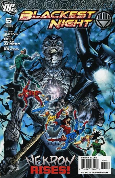 Cover for Blackest Night (DC, 2009 series) #5 [Ivan Reis / Oclair Albert Cover]