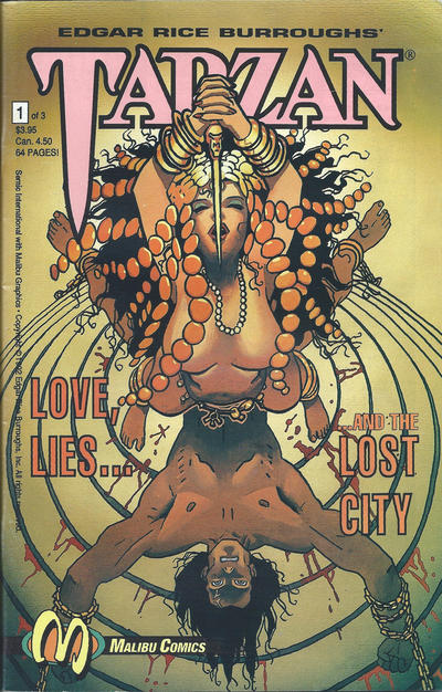 Cover for Tarzan: Love, Lies and the Lost City (Malibu, 1992 series) #1