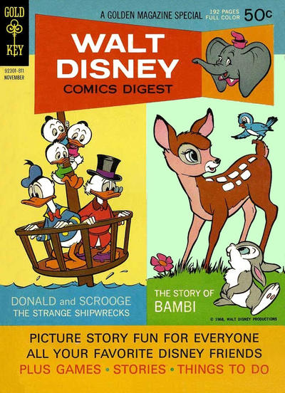 Cover for Walt Disney Comics Digest (Western, 1968 series) #5