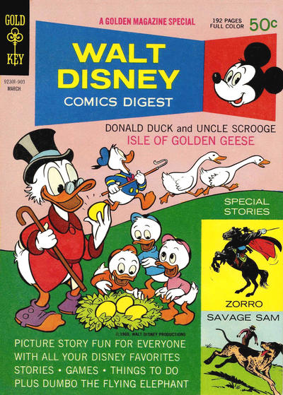 Cover for Walt Disney Comics Digest (Western, 1968 series) #9