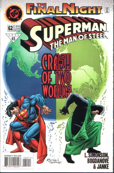 Cover for Superman: The Man of Steel (DC, 1991 series) #62 [Direct Sales]