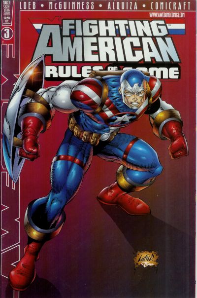 Cover for Fighting American: Rules of the Game (Awesome, 1997 series) #3 [Cover B]
