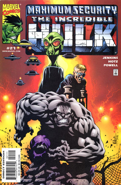 Cover for Incredible Hulk (Marvel, 2000 series) #21 [Direct Edition]