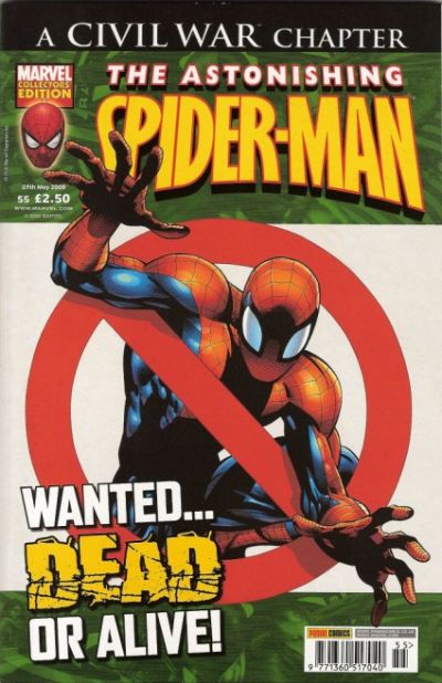 Cover for Astonishing Spider-Man (Panini UK, 2007 series) #55