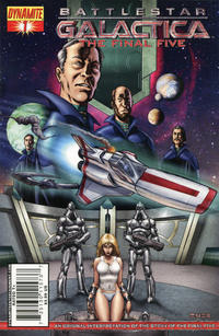 Cover Thumbnail for Battlestar Galactica: The Final Five (Dynamite Entertainment, 2009 series) #1 [Mel Rubi Cover A (75%)]