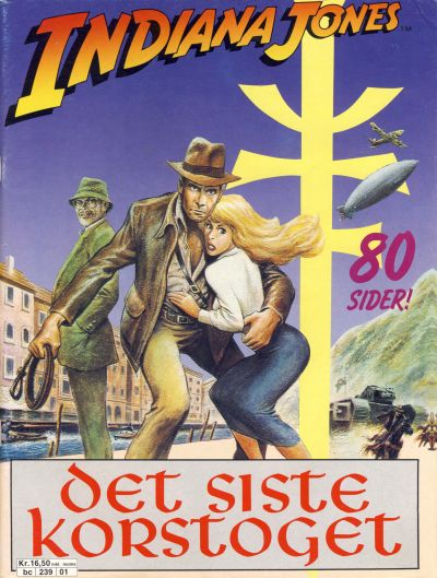 Cover for Indiana Jones, Det siste korstoget (Semic, 1989 series) 