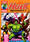 Cover for Der unglaubliche Hulk (Condor, 1980 series) #18