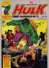 Cover for Der unglaubliche Hulk (Condor, 1980 series) #21