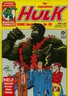 Cover for Der unglaubliche Hulk (Condor, 1980 series) #26