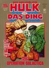 Cover for Marvel Comic Exklusiv (Condor, 1987 series) #3 - Der unglaubliche Hulk und das Ding - Operation Galactica