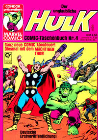 Cover Thumbnail for Der unglaubliche Hulk (Condor, 1980 series) #4