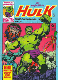 Cover Thumbnail for Der unglaubliche Hulk (Condor, 1980 series) #19
