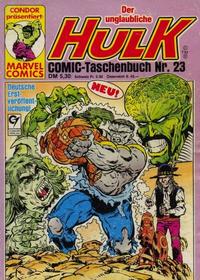 Cover Thumbnail for Der unglaubliche Hulk (Condor, 1980 series) #23