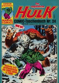 Cover Thumbnail for Der unglaubliche Hulk (Condor, 1980 series) #24