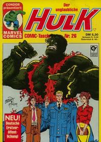 Cover Thumbnail for Der unglaubliche Hulk (Condor, 1980 series) #26