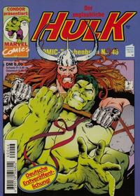 Cover Thumbnail for Der unglaubliche Hulk (Condor, 1980 series) #46