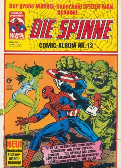 Cover for Die Spinne Comic - Album (Condor, 1979 series) #12