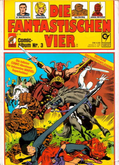 Cover for Die Fantastischen Vier (Condor, 1979 series) #3