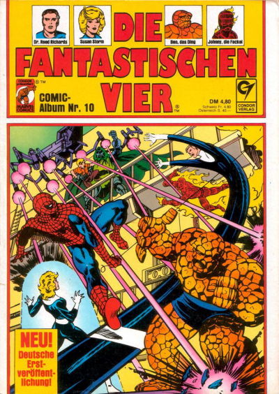 Cover for Die Fantastischen Vier (Condor, 1979 series) #10