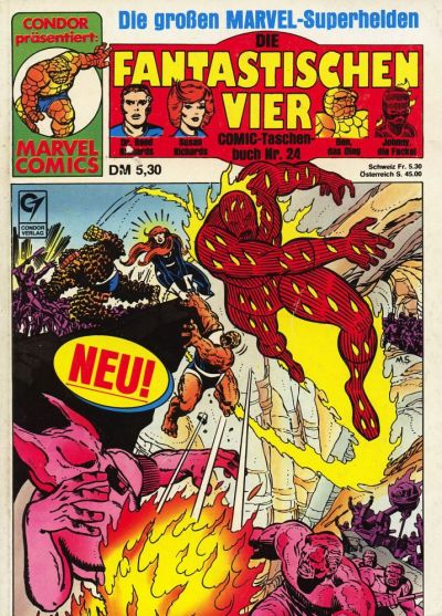 Cover for Die Fantastischen Vier (Condor, 1979 series) #24