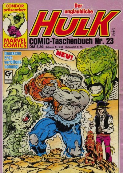 Cover for Der unglaubliche Hulk (Condor, 1980 series) #23