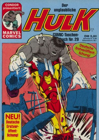 Cover for Der unglaubliche Hulk (Condor, 1980 series) #29