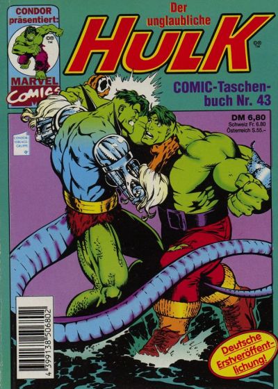 Cover for Der unglaubliche Hulk (Condor, 1980 series) #43