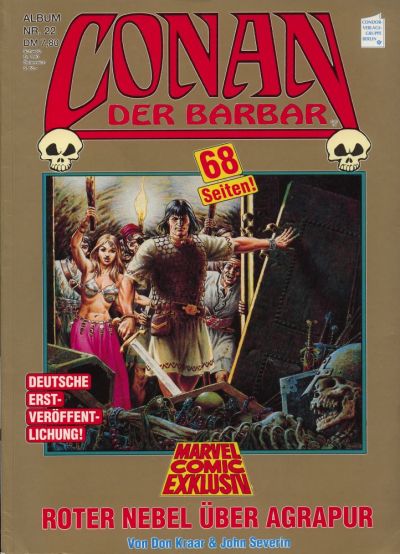 Cover for Marvel Comic Exklusiv (Condor, 1987 series) #22 - Conan - Roter Nebel über Agrapur