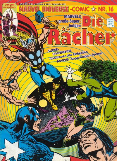 Cover for Marvel Universe Comic (Condor, 1991 series) #16