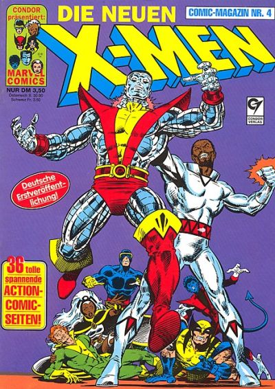 Cover for Die Neuen X-Men (Condor, 1989 series) #4