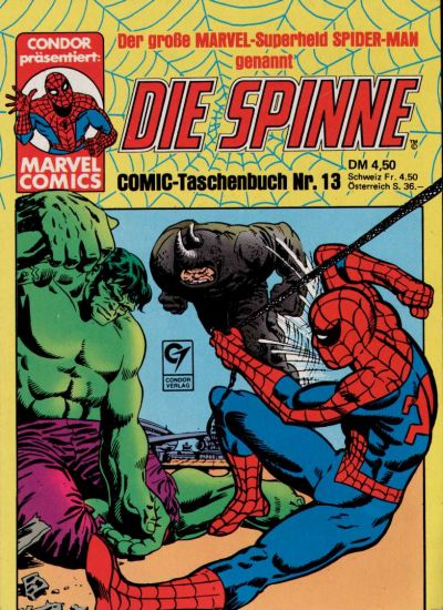 Cover for Die Spinne Comic - Taschenbuch (Condor, 1979 series) #13