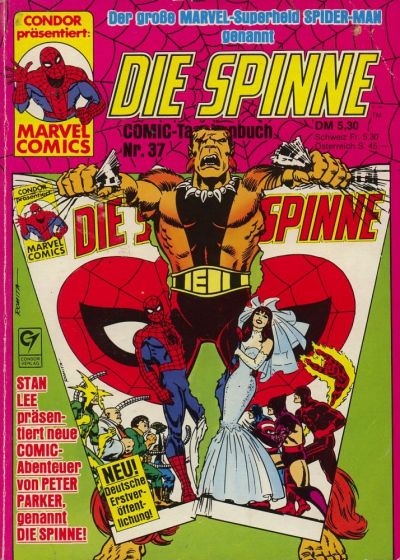 Cover for Die Spinne Comic - Taschenbuch (Condor, 1979 series) #37