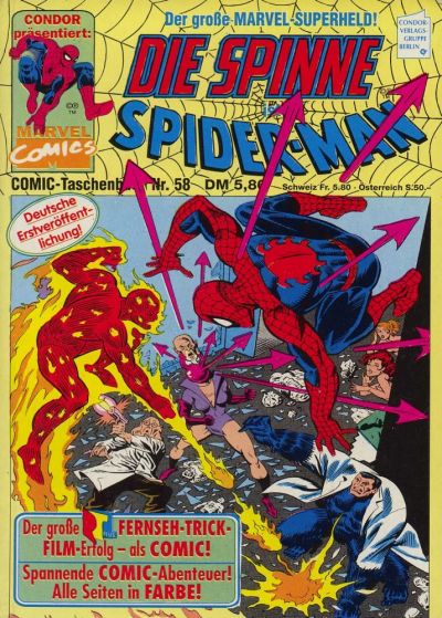 Cover for Die Spinne Comic - Taschenbuch (Condor, 1979 series) #58