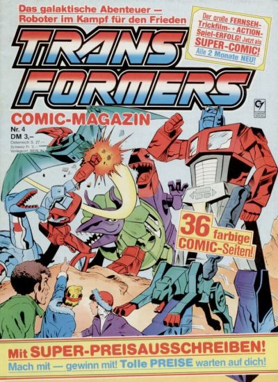 Cover for Transformers-Comic-Magazin (Condor, 1989 series) #4