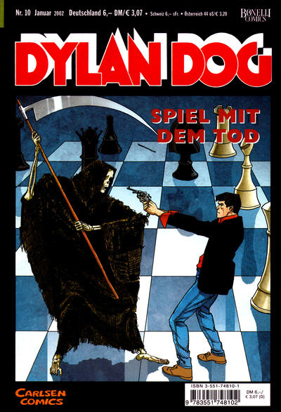 Cover for Dylan Dog (Carlsen Comics [DE], 2001 series) #10 - Spiel mit dem Tod