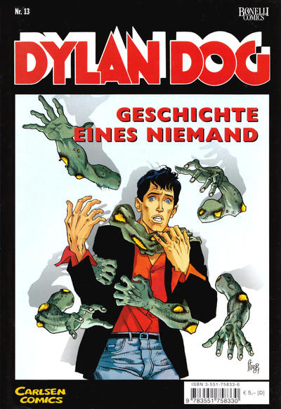 Cover for Dylan Dog (Carlsen Comics [DE], 2001 series) #13 - Geschichte eines Niemand