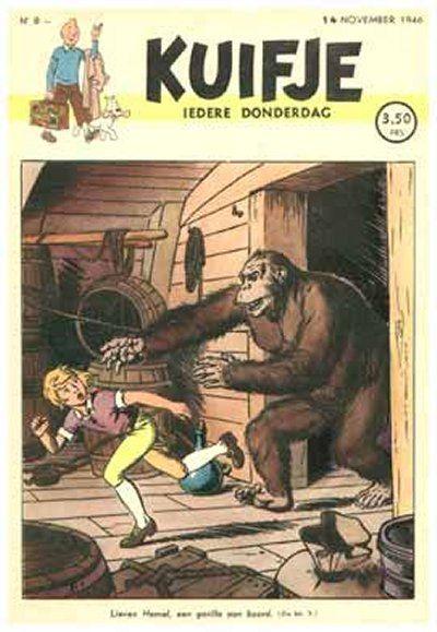 Cover for Kuifje (Le Lombard, 1946 series) #8/1946