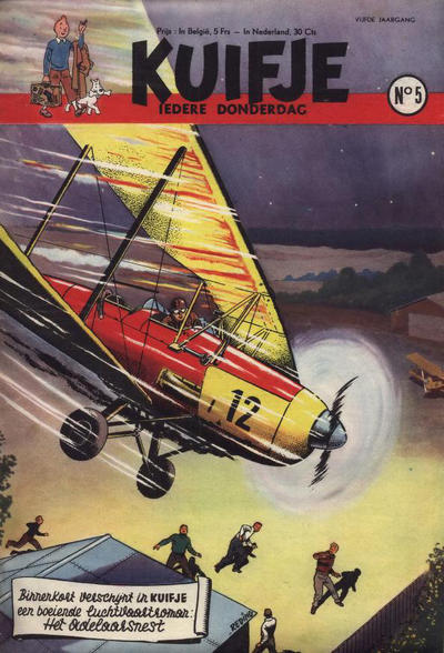Cover for Kuifje (Le Lombard, 1946 series) #5/1950