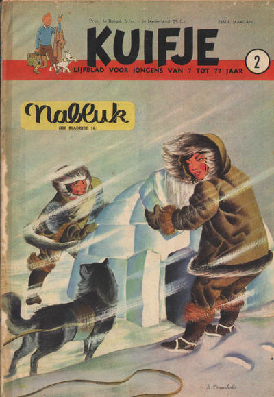 Cover for Kuifje (Le Lombard, 1946 series) #2/1951