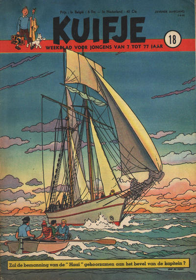Cover for Kuifje (Le Lombard, 1946 series) #18/1952
