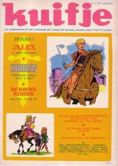 Cover for Kuifje (Le Lombard, 1946 series) #7/1972