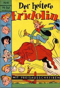 Cover Thumbnail for Der heitere Fridolin (Semrau, 1958 series) #10