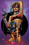Cover for Vampirella Crossover Gallery (Harris Comics, 1997 series) #1 [Virgin Cover Edition/Painkiller Jane]
