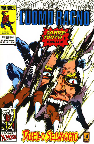 Cover for L'Uomo Ragno (Edizioni Star Comics, 1987 series) #78