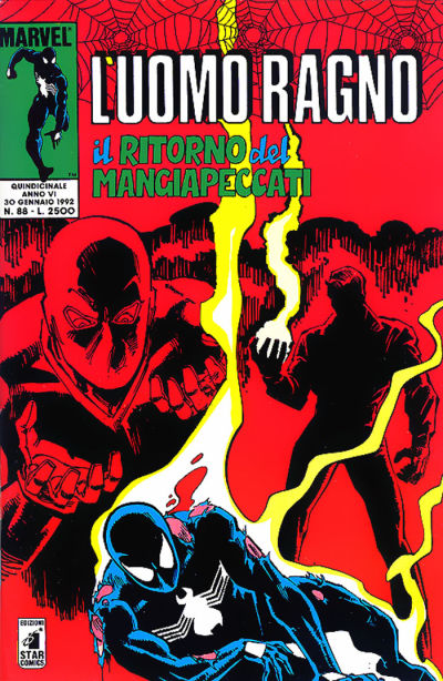 Cover for L'Uomo Ragno (Edizioni Star Comics, 1987 series) #88
